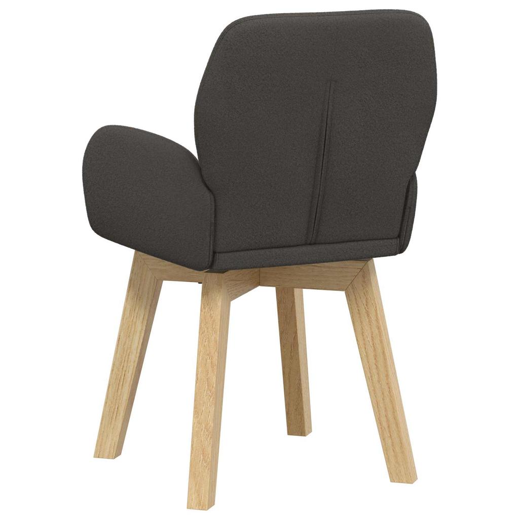 Swivel Chair Dining Room 4 Pcs Boucle Dark Gray 54 X 58 X 87 Cm
