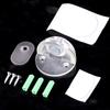 Magnetic Silicone Door Stops Hidden Stainless Steel Semicircle Door Stops Catch Floor Mounted Nail-free Doorstop Hardware Tool