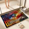 Geometric Dirt-Resistant Entrance Floor Mat - Easy To Clean & Wear-Resistant, Decorative Entryway Foot Mat