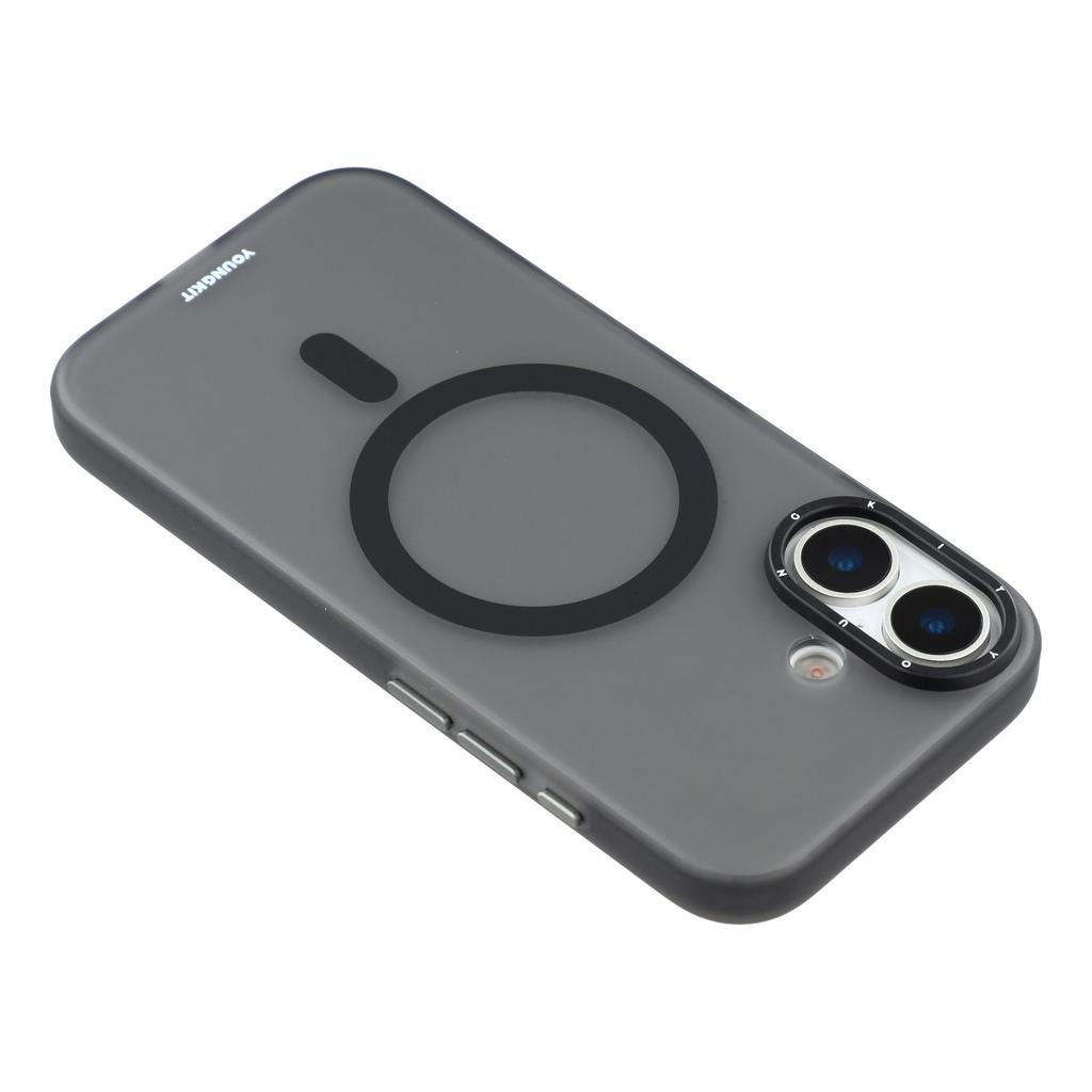 YOUNGKIT For iPhone 17 Matte Case Compatible with MagSafe PET TPU Phone Cover