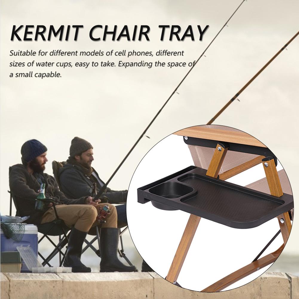 Folding Reclining Clip On Side Desk Portable Clip On Side Recliner Table Multipurpose PP for Fishing Camping Beach Recliner