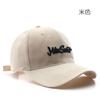 Hat Female Spring and Autumn Personality Retro Letter Embroidery Semi-hard Top Baseball Cap Outdoor Men's Travel Sunscreen Cap