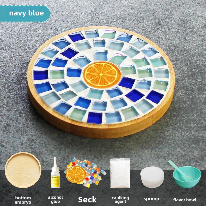 Bamboo Mosaic Coaster DIY Kit for Students and Kids
