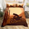Povlak na přikrývku na horské kolo Sada ložního prádla pro extrémní sporty Povlak na přikrývku pro cyklistu Závodní motokrosový povlak na přikrývku Velikost Twin Queen