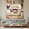 Plakát Hledaný One Piece Monkey D. Luffy Gear 5 Živý nebo Mrtvý Nástěnná tapiserie Odměna Mořský dekor pro ložnici Kolej Dárek Fanoušci