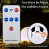 Solar Folding LED Soccer Light Rechargeable Outdoor Lamp Camping Night Market Stall Emergency Power Failure Lighting Torch