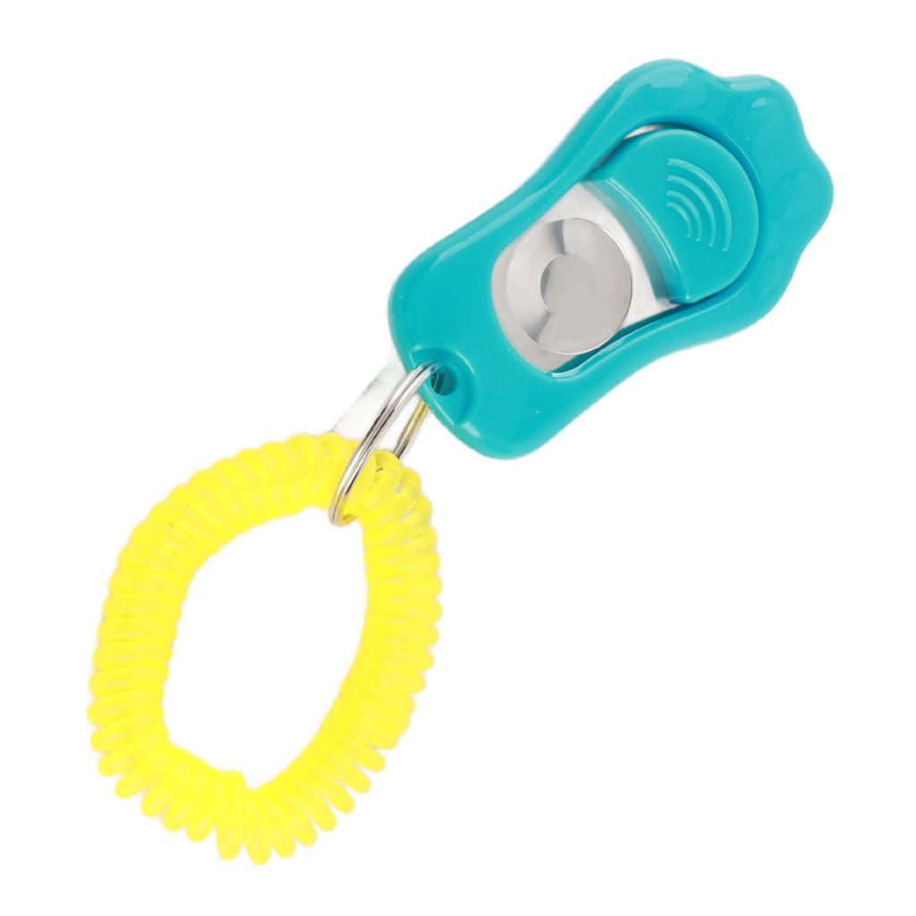 Adjustable 3 Gears Pet Dog Training Clicker Claw Shaped with Wrist Strap for Cats(Sky Blue)