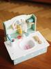Children Wooden Dressing Table Role Play Set Toy Kids Girls Vanity Mirror Make Up Desk Toy Play