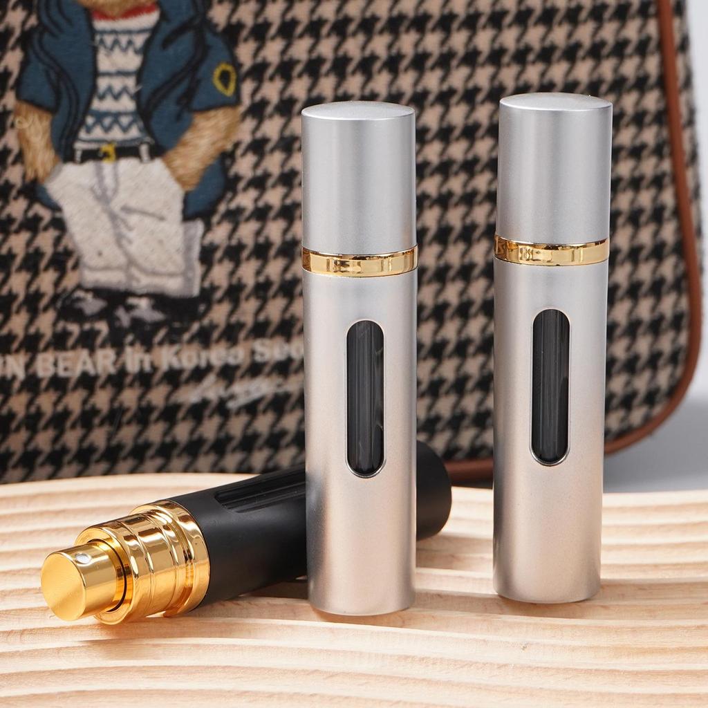 8ml Bottom-Fill Windowed Toner Spray Bottle - High-End Press-Type Perfume Decanter Sample