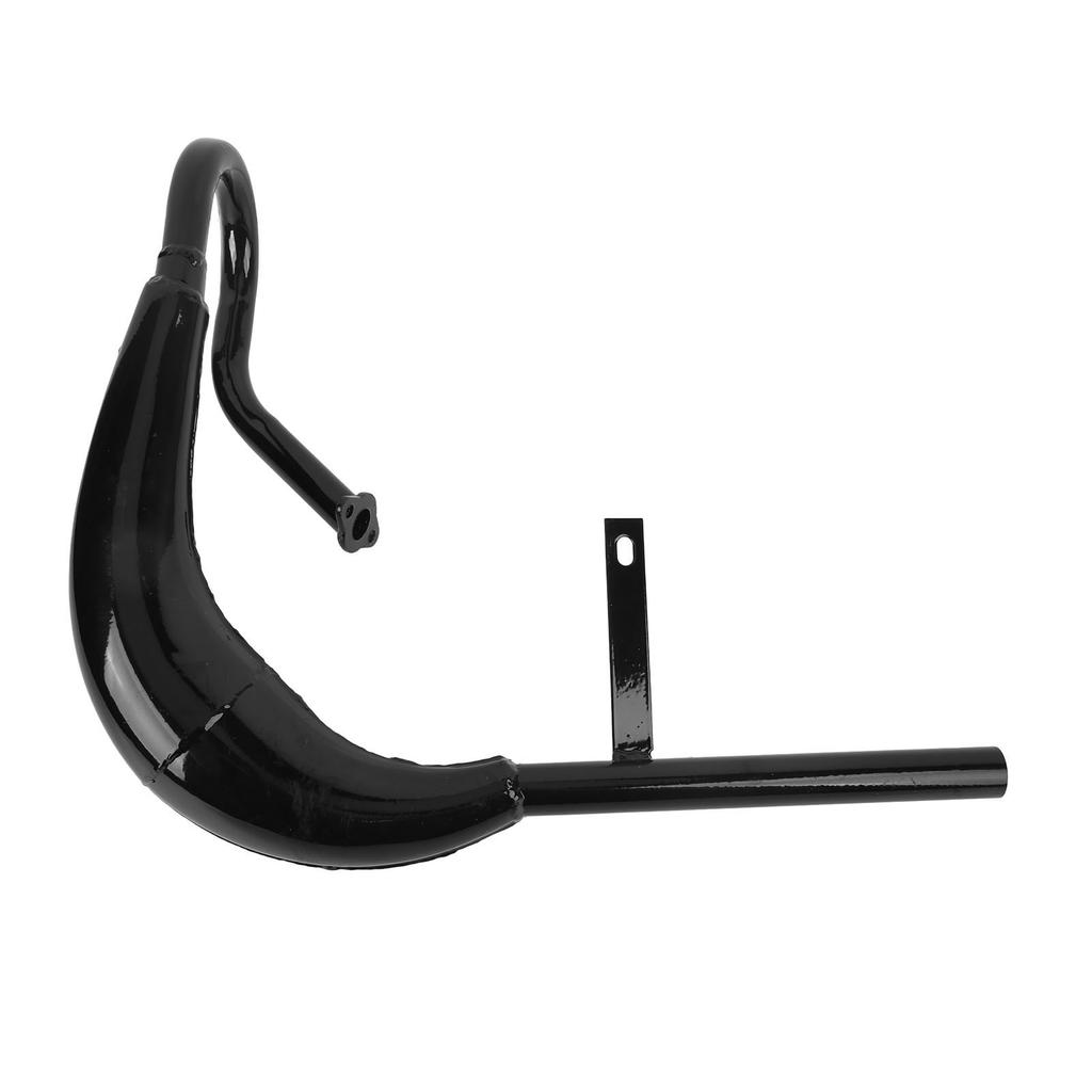 Motorcycle Exhaust Pipe 40mm Dia Aluminum Alloy Noise Reduction Electric Bike Exhaust Tube with Silencer Gasket Black
