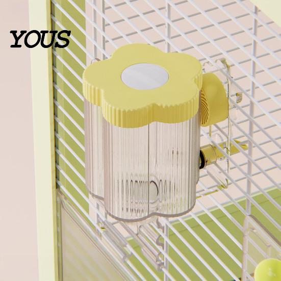 Cockatiel Water Dispenser Automatic Bird for Cage, Inside Outside Cage Mount Magnetic Parrot Bottle Feeder, Transparent Budgie Lovebird Finch