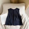 Dopamine Color Sleeveless Summer Top with Back Slit