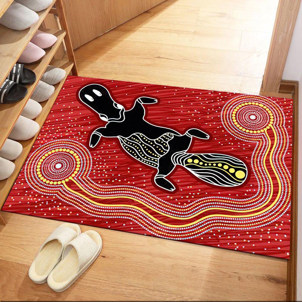 Australian Aboriginal Style 139 Floor Rug Office Rug Perfect for Study room Decorate room Entryway Dormitory Antislip Carpet Anime Office Decor