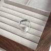 Chic Geometric Wide-Edge Adjustable Ring for Women - Brushed Matte Finish, Personalized & Versatile for Any Finger