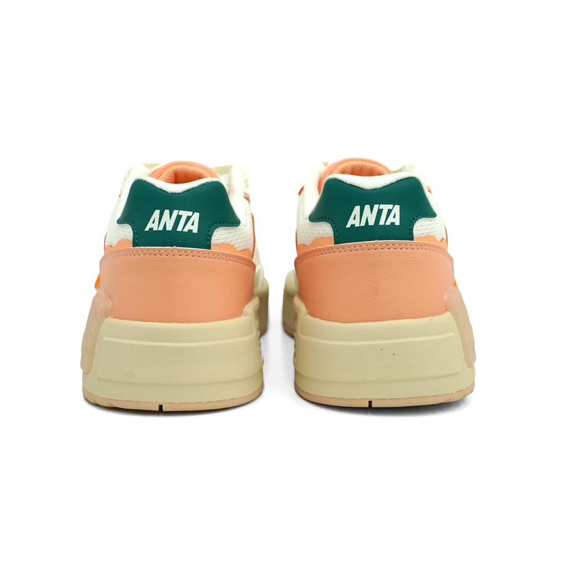 Anta Kids Synthetic Leather Fabric Lifestyle Series Comfortable Versatile Low-Top Sneakers Kids Sneakers 332528003U