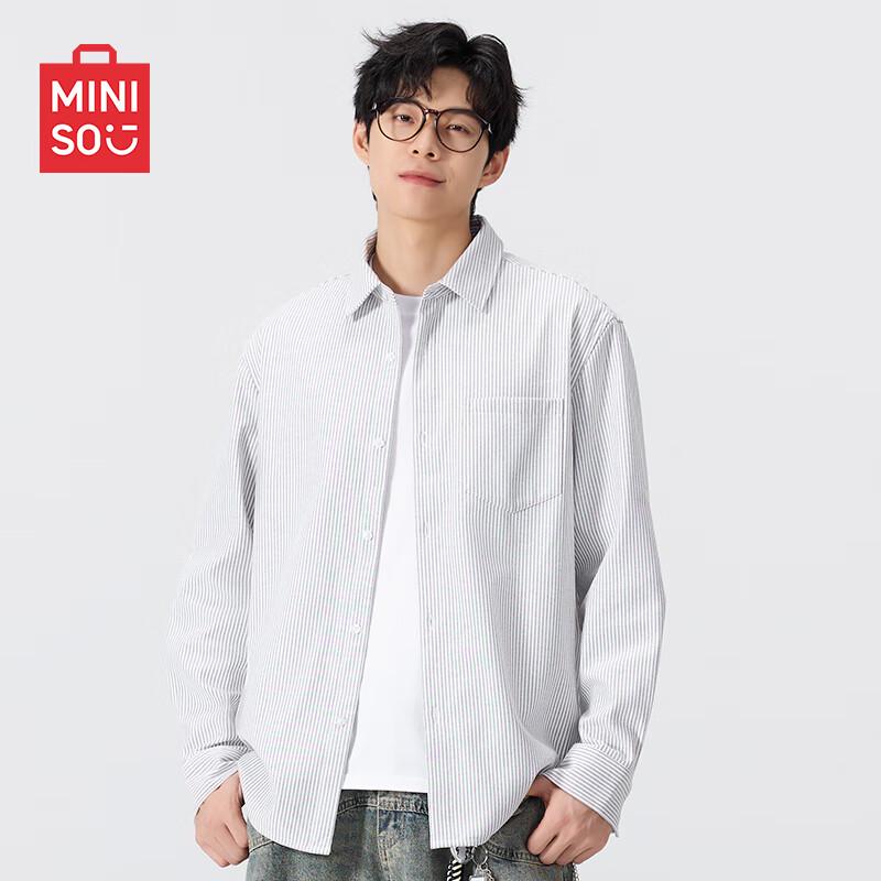 

Men s Oxford Stripe Long-Sleeve Shirt M