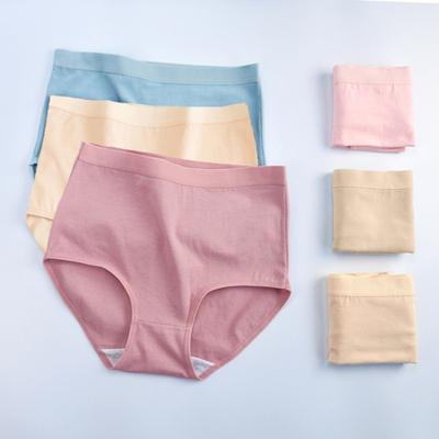 Stilvolle Damen-Unterhose, einfarbig, schützend, dehnbar, reine Farbe, Damen-Slip, Damen-Unterwäsche