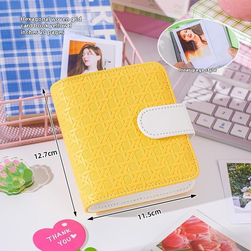 A5 Kpop Idol Photocards Holder PU Photo Album With 20pcs 3inches Sleeves Binder Collect Book For Photographs