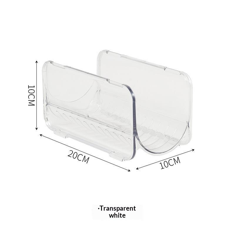 Clear Plastic Hair Tool Organizer Stackable Hair Dryer Curling Iron Straightener Holder Countertop Storage For Bathroom Vanity