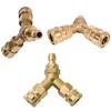 High Pressure Washer Adapter Quick Release Connector Triple Splitter Adapter 3/8inch Car Washer Outlet Adapter