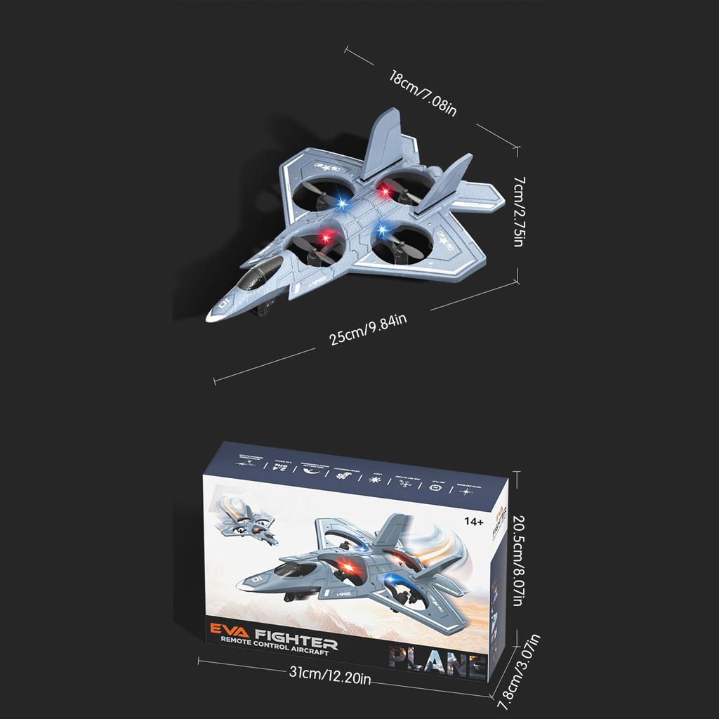 RC Foam Plane Remote Control Airplane Toy 2.4GHZ Electric RC Fighter Jet Plane for Children Interactive Toys