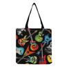 Sac Cabas Vintage en Lin pour Femme - Grande Capacité Sac à Bandoulière Imprimé Piano pour Usage Quotidien & Courses KTB