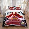 3pcs Uzumaki Naruto Bedding Set, Including 1 Quilt Cover and 2 Pillow Shams, Without Filling, Soft and Comfortable Home Bedroom Fabric, Fash