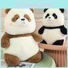 Entzückendes flauschiges Panda-Plüschtier, niedliches und weiches kuscheliges Stofftierkissen