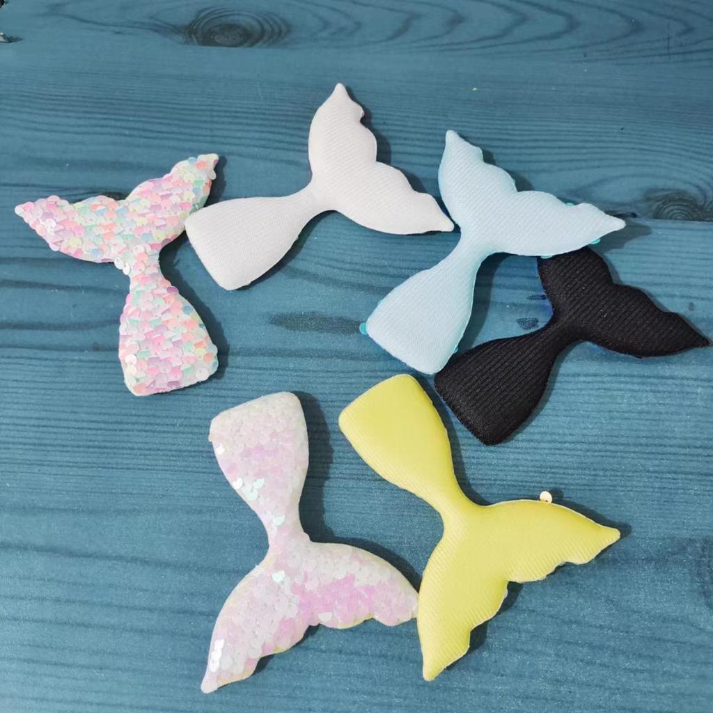 Accessori per Capelli a Forma di Coda di Pesce con Paillettes da Sirena per Bambini