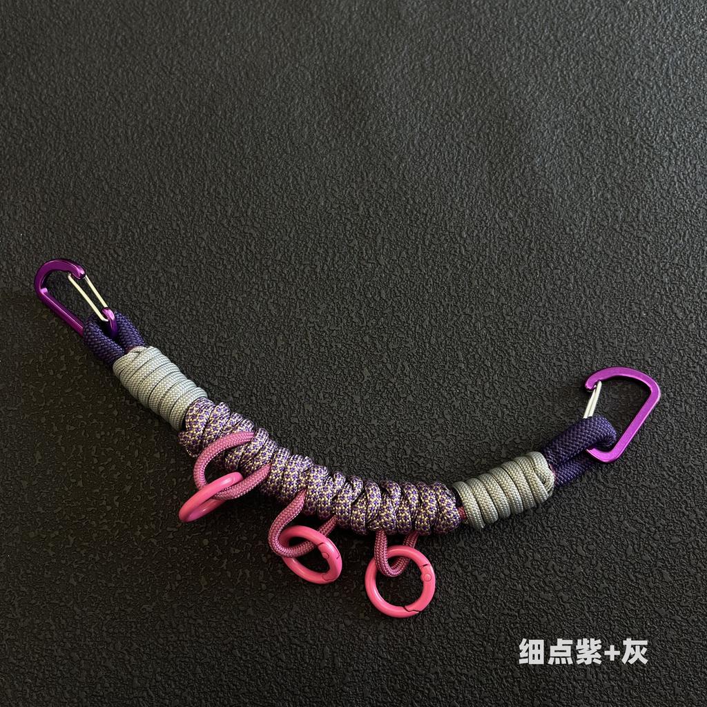 Outdoor Tactical DIY Modification Hand-woven Paracord Backpack Hanging Rope Multifunction Bag Strap Lanyard Accessories