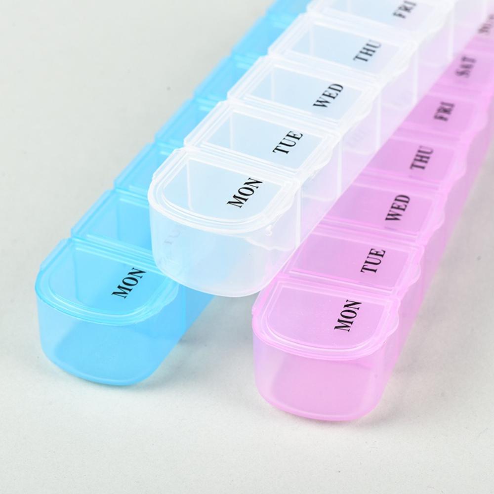 New Premuim Hot Mini Portable Travel 7 Days 7 Grids Pill Box Cases Container Organizer Storage for Vitamin Medicine Fish Oils