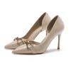 775-8C Korean Fairy Style Side-Hollow Pointed Stiletto High Heels for Women - Summer 2024 Collection