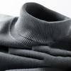 Men's High Neck Velvet-Lined Winter Sweater