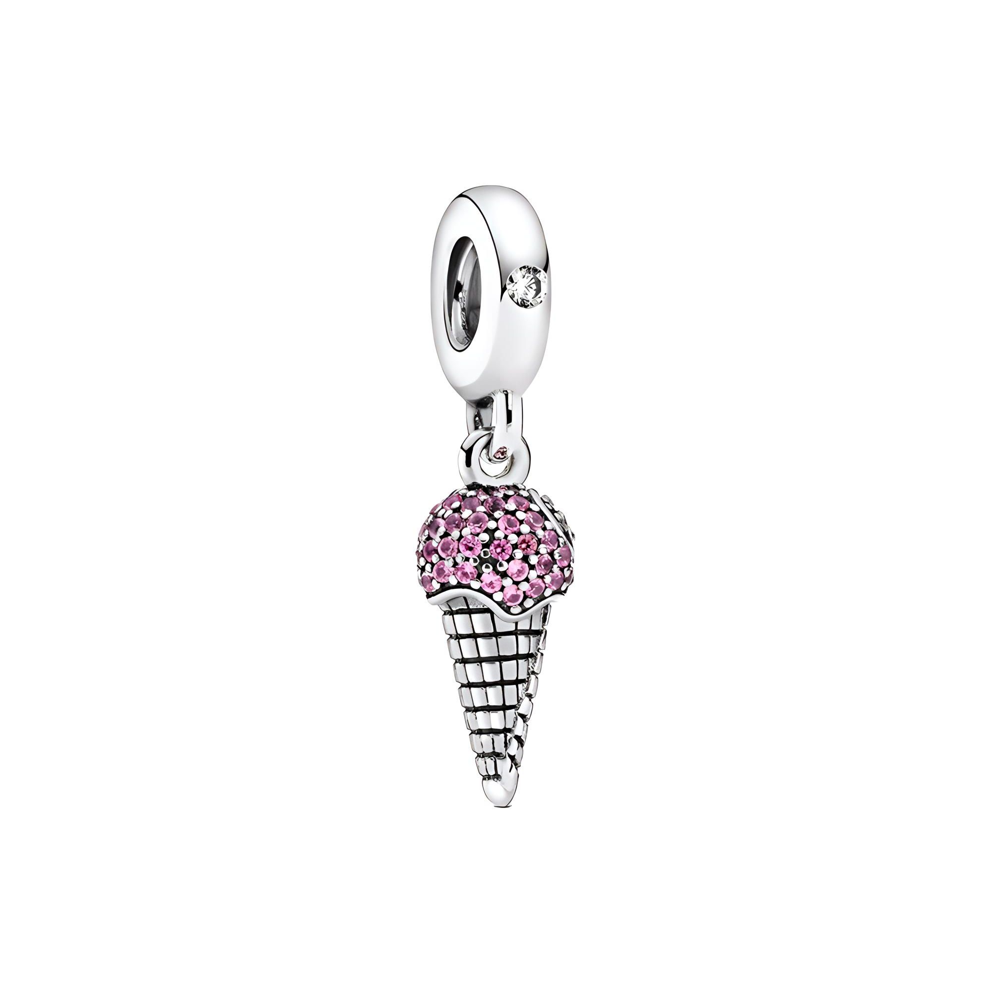 Pandora Ice Cream Cone Charm Women Jewelry Silver 798801C01 Silver