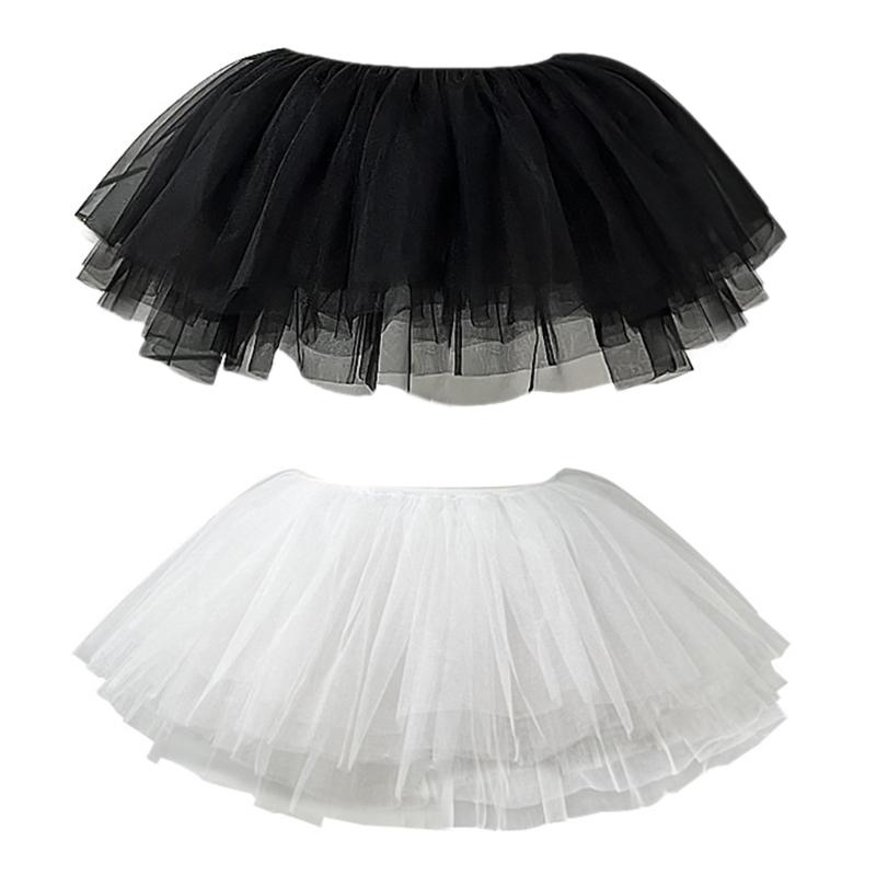 Damen 28cm Petticoat 6 Lagen Tüll Bubble Puffy Rock Ohne Reif Tüllröcke Crinoline Unterhemd Kurze Länge Halbe Unterröcke Kleid