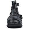 OSSTONE Genuine Leather Chukka Mountain Bike Size US Snowflake Black Men's Boots, 7.5 (M), 40EU, Color (OS-5008-1-AI-JP-R)