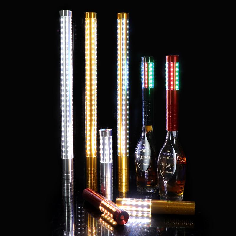 Aluminum Alloy Flash Stick Rechargeable LED Flash Stick Bar Wine Atmosphere Props KTV Luminous Wine Glow Stick