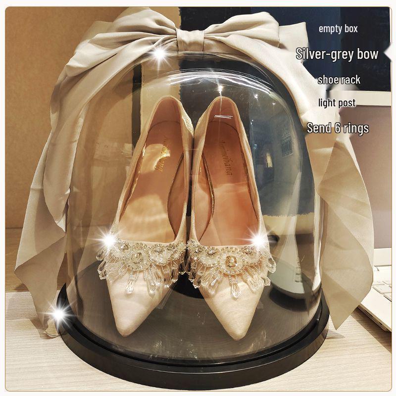 Hidden Wedding Shoe Box Ring Toss Game and Door Blocking Prank Props Set