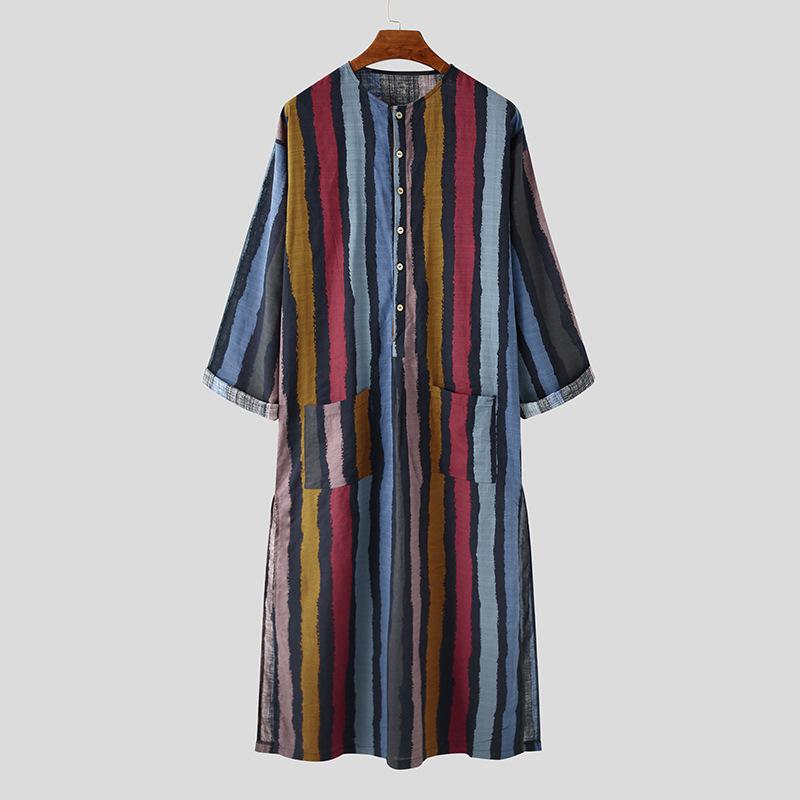 

Men s Striped Long Sleeve Printed Shirt 772476 S красный