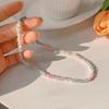 Color beaded necklace women's summer collarbone chain light luxury niche design sense collarbone chain 1111 new neck chain