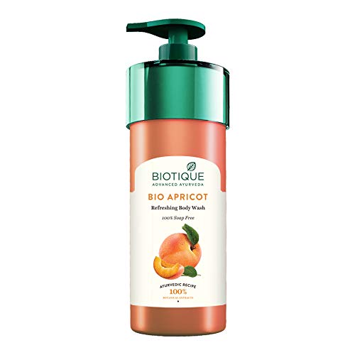 Biotique Bio Apricot Refreshing Body Wash, 800ml & Fruit Brightning Face Wash, 200ml