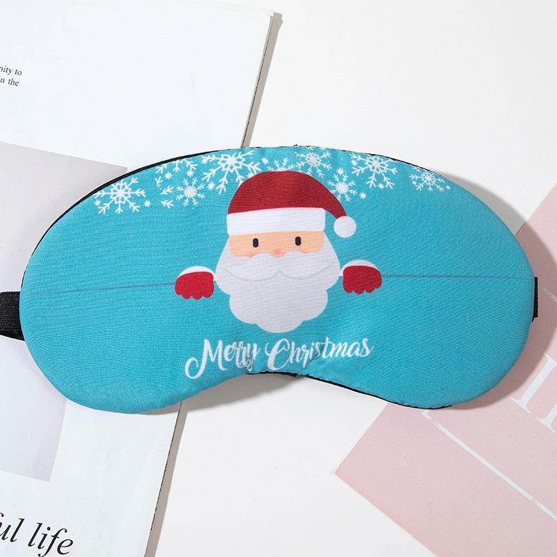 

1Pc Cotton Cartoon Face Sleep Eye Mask Christmas Cute Funny Eye Cover Sleeping Mask Travel Rest Eye Band Kids
