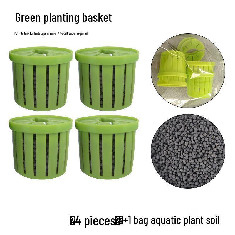 Fish Tank Planting Basket: Home Landscaping Cup for Water Plants and Flower Root Holders