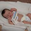 19 inch 3D pictate realiste Reborn Baby Dolls Cu corp de silicon complet Baby Toy Papusa Sweety adormit Loulou Boneca Reborn Doll Toddler Birthday Cadou de Craciun