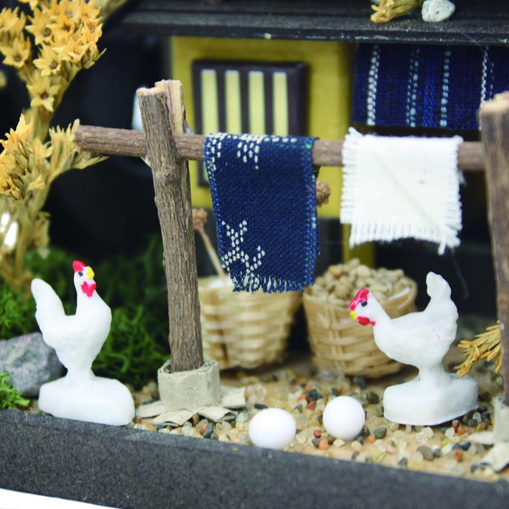 Billy Handmade Dollhouse Kit Thatched House Kit Country House 8443