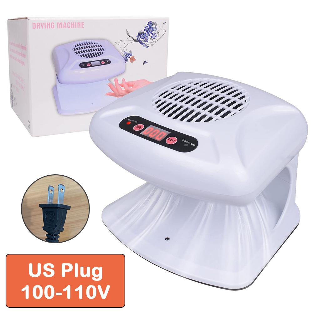 

Nail Dryer Fan for Regular Nail Polish Fast Drying Curing Nail Fan Dryer Warm & Cool Wind Blower for Home and Salon Manicure