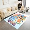 Bluey's Soccer Adventure Personalized Name Floor Rug Office Rug Suitable for Entryway Hallway Foyer Decorate room Anti-slip Rug Office home decor