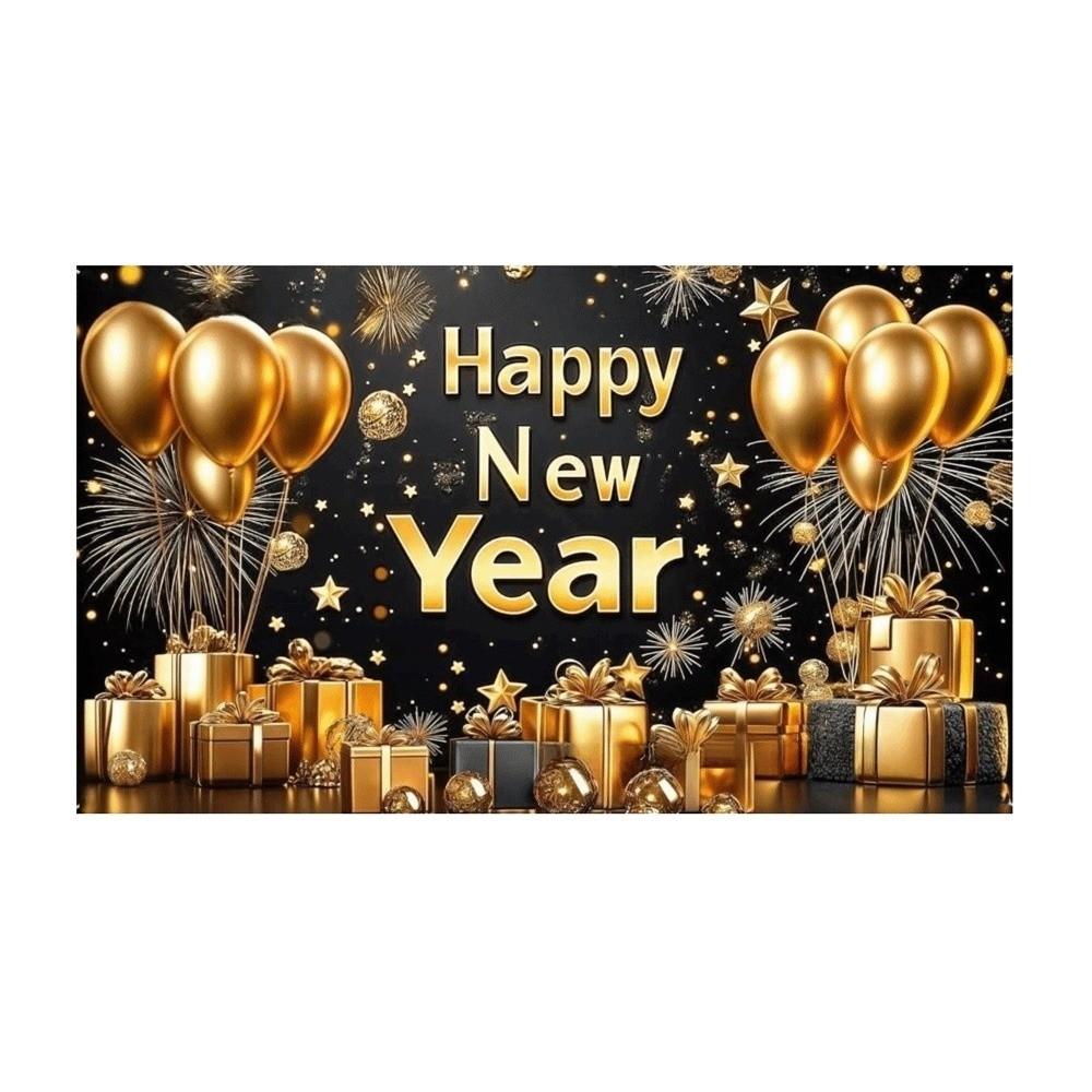Banner 2026 Background Cloth 150x100CM New Year Wall Decor Cloth New Year Backdrop Porch Sign