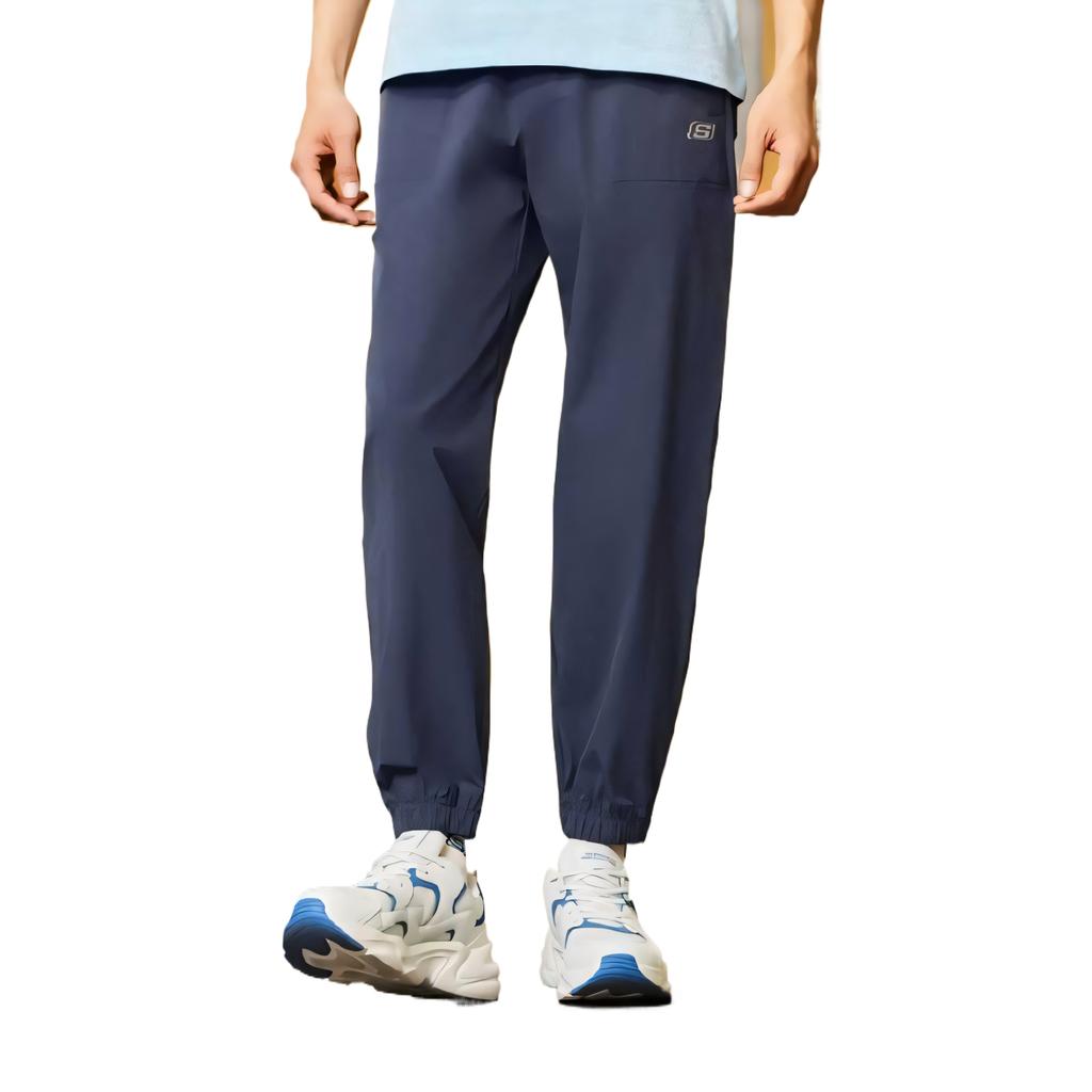 Skechers Colorful Casual Series Comfortable Versatile Fashion Soft Casual Pants Men Bottoms Odyssey-Gray L125M083-026R