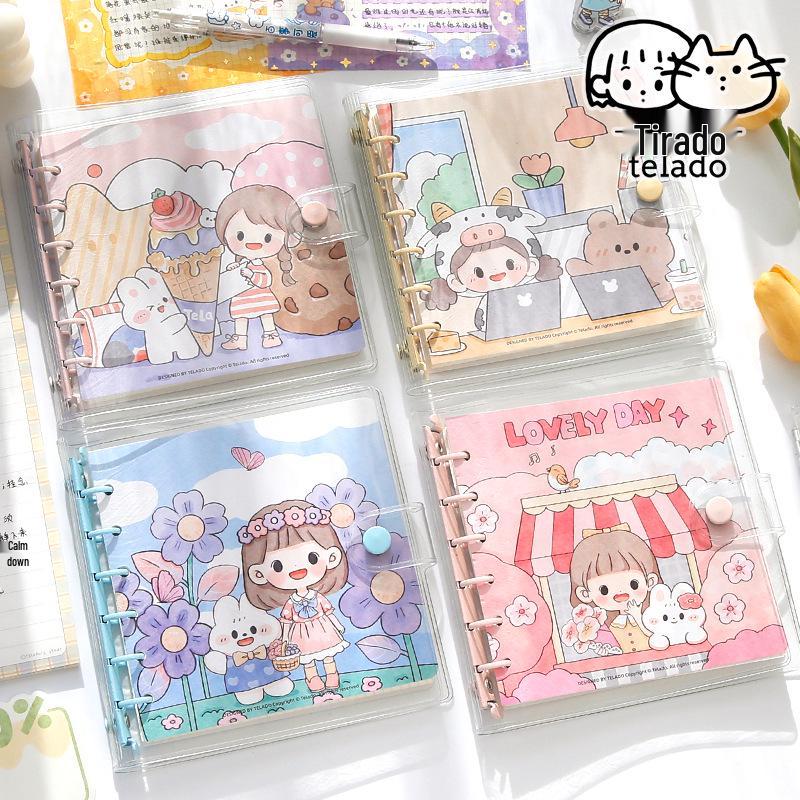 Tirado Abu Detachable Square Loose-Leaf Cute Girly Notebook